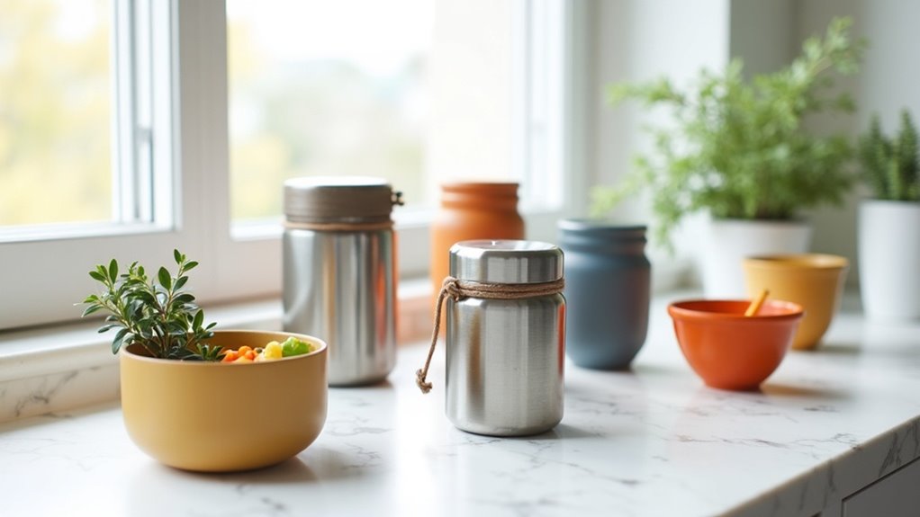 odor locking kitchen compost caddies