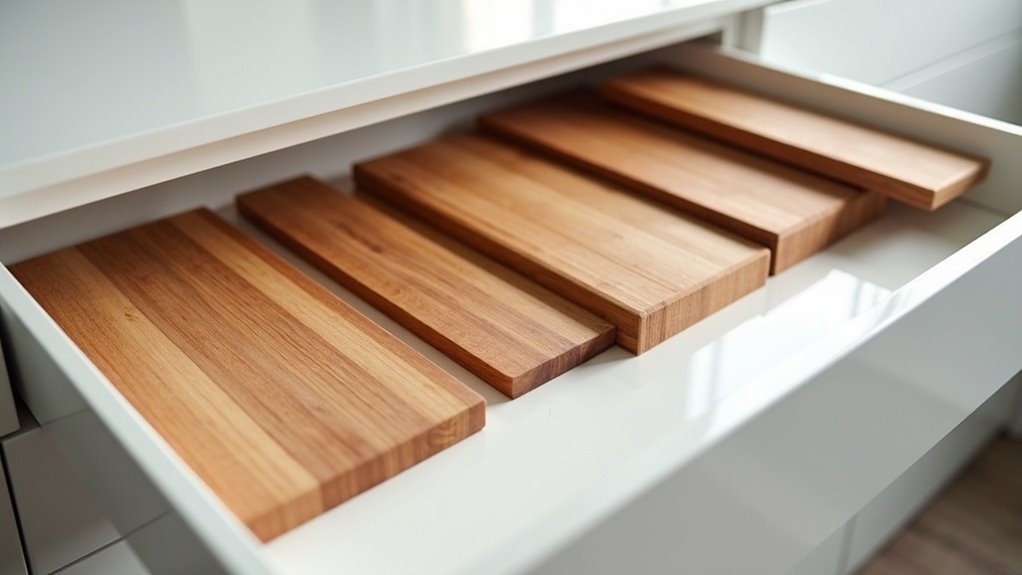 organized kitchen drawer inserts