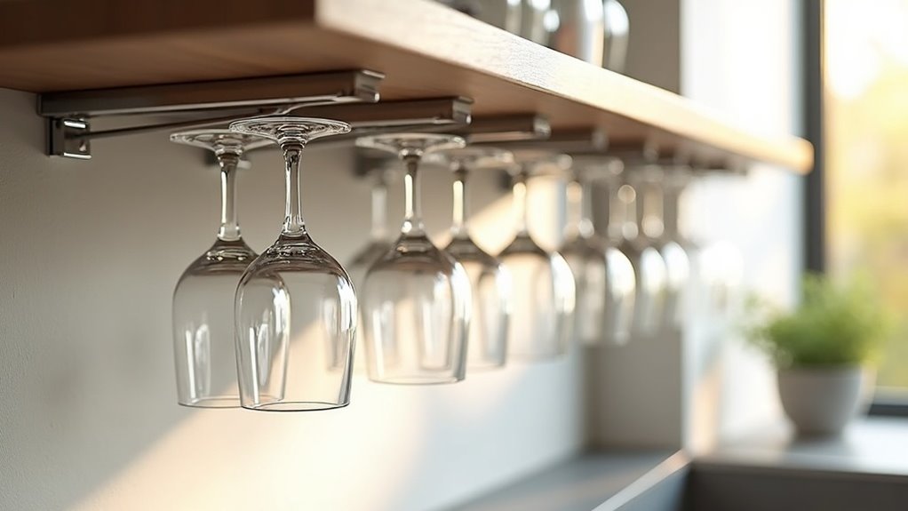 stemware racks for organization